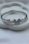 SILVER BUTTERFLY BANGLE