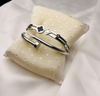 PACK OF 2 LUXE SILVER CLOVER D-NAIL